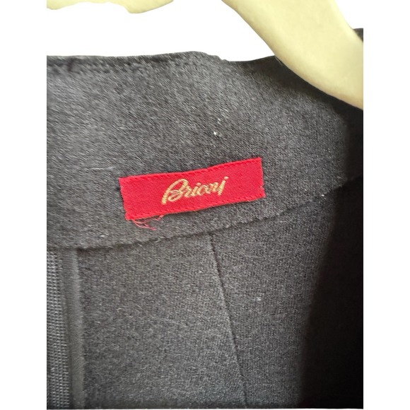 Brioni‎ Black 100% Wool Bodycon Sheath 3/4 Sleeve Dress Size 6 Or 42 Made Italy - Picture 3 of 12